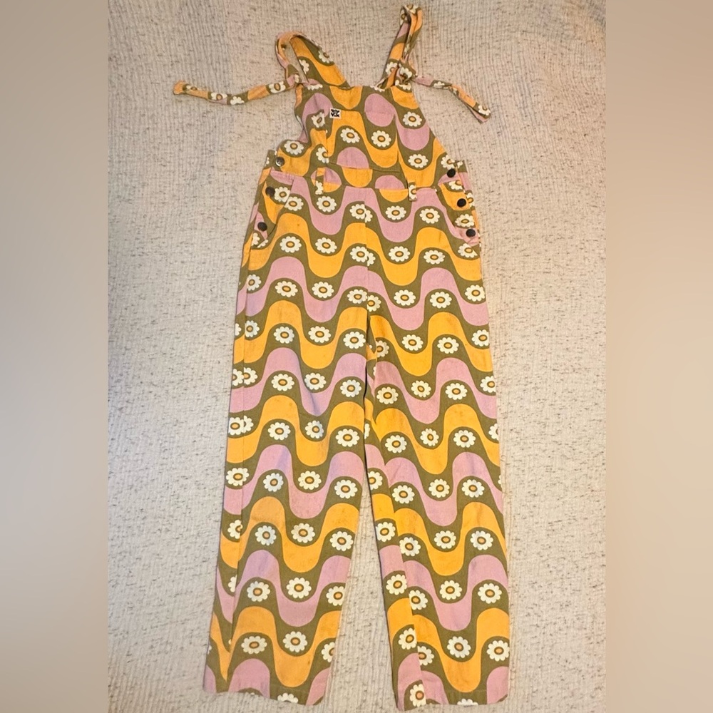 Retro Groovy Daisy Easton Dungarees